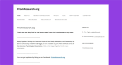 Desktop Screenshot of prismresearch.org