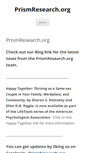 Mobile Screenshot of prismresearch.org