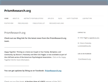 Tablet Screenshot of prismresearch.org